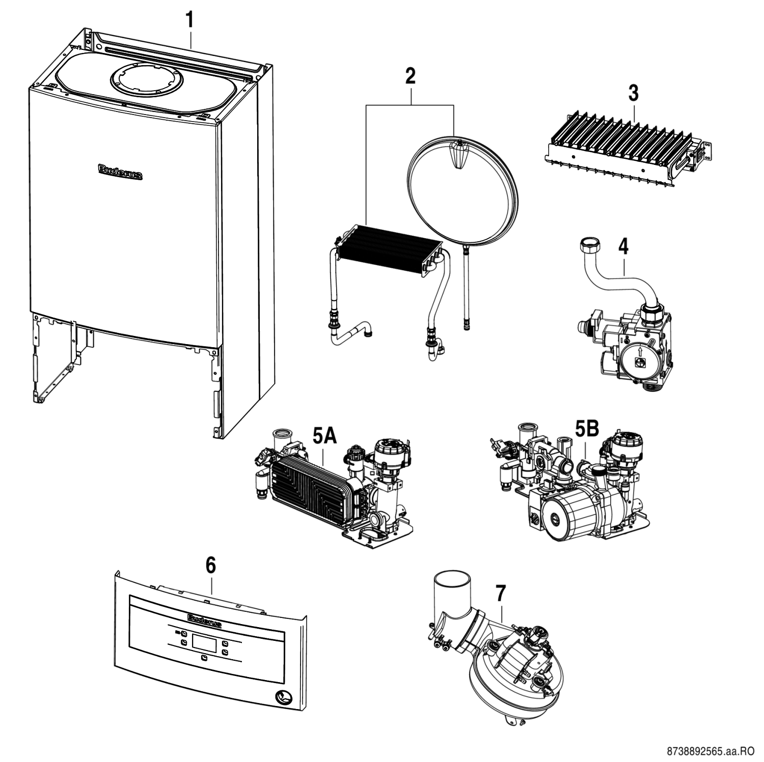 Котел газовый настенный Buderus Logomax U072-24K 7736900188
